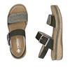 Rieker Double Velcro Strap Sandal - Moss